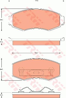 TRW DISC BRAKE PADS - TecDoc Only