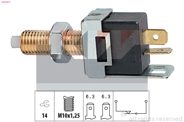510 017 KW Made in Italy - OE Equivalent Féklámpakapcsoló