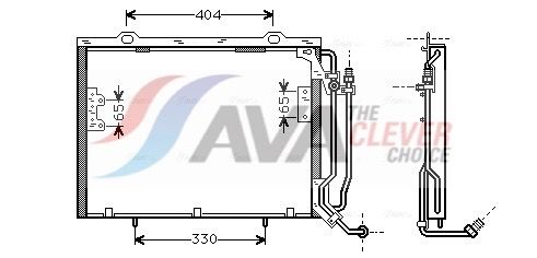 MSA5279 AVA QUALITY COOLING ** CLEVER FIT ** kondenzátor, klíma