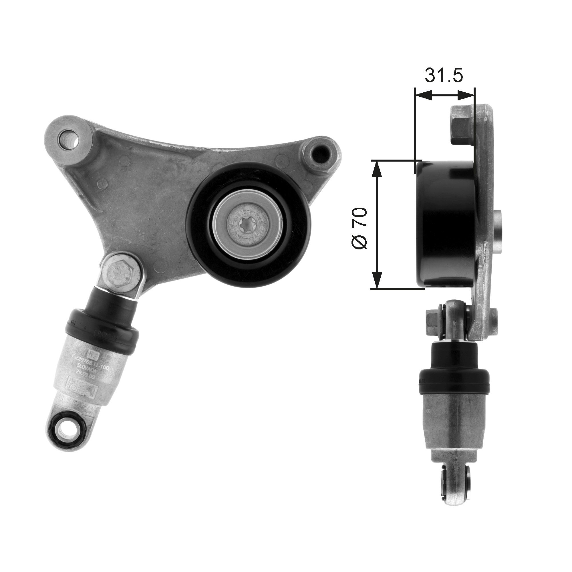 GATES T38216 - Riemenspanner, Keilrippenriemen DriveAlign&trade;