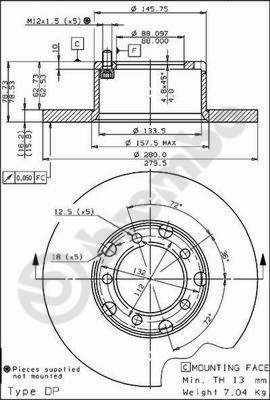 DISQUE DE FREIN  0702