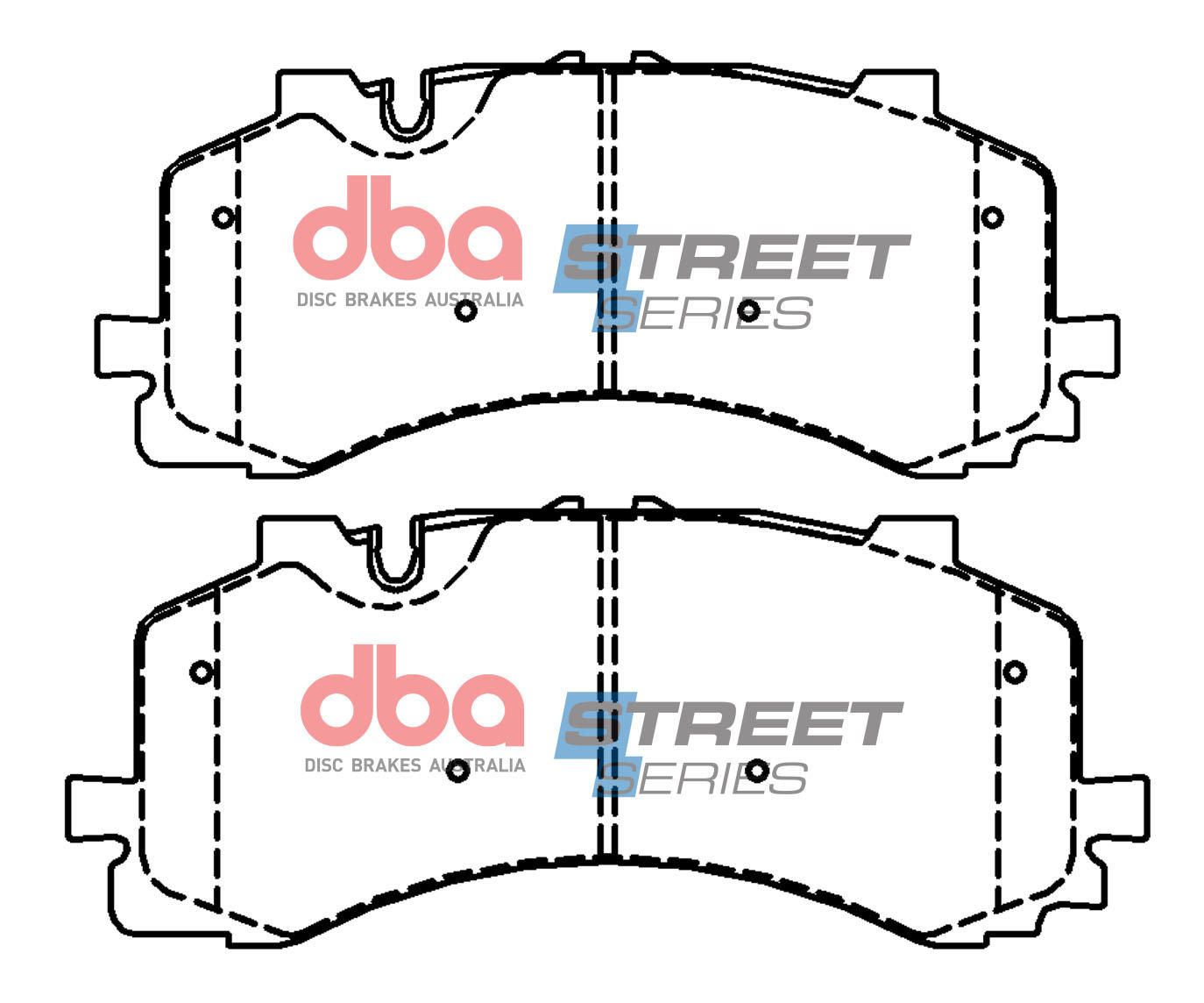 DBA SS STREET SERIES PERFORMANCE BRAKE PADS [ Audi S6 & Others 2017 - On R ] - TecDoc Only