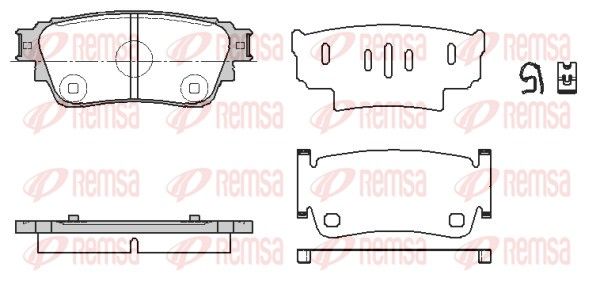 Brake Pad Set, disc brake 1861.00