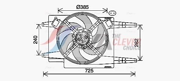 AL7525 AVA QUALITY COOLING ventilátor, motorhűtés