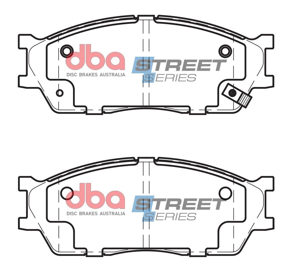 DBA SS STREET SERIES BRAKE PADS [ Kia Rio 1.4 & 1.5L 2002-2005 F ] - TecDoc Only