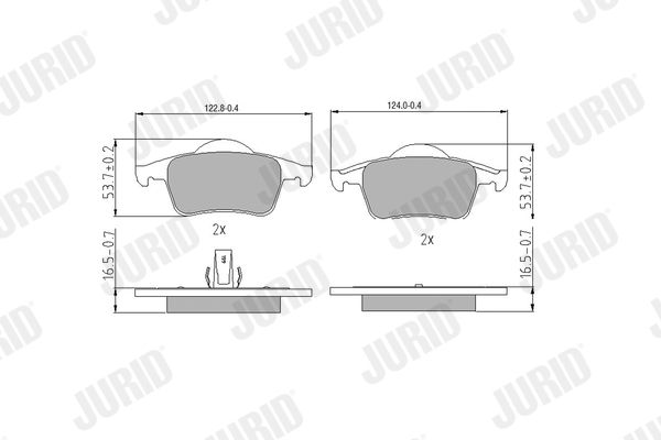 Brake Pad Set, disc brake 573021J