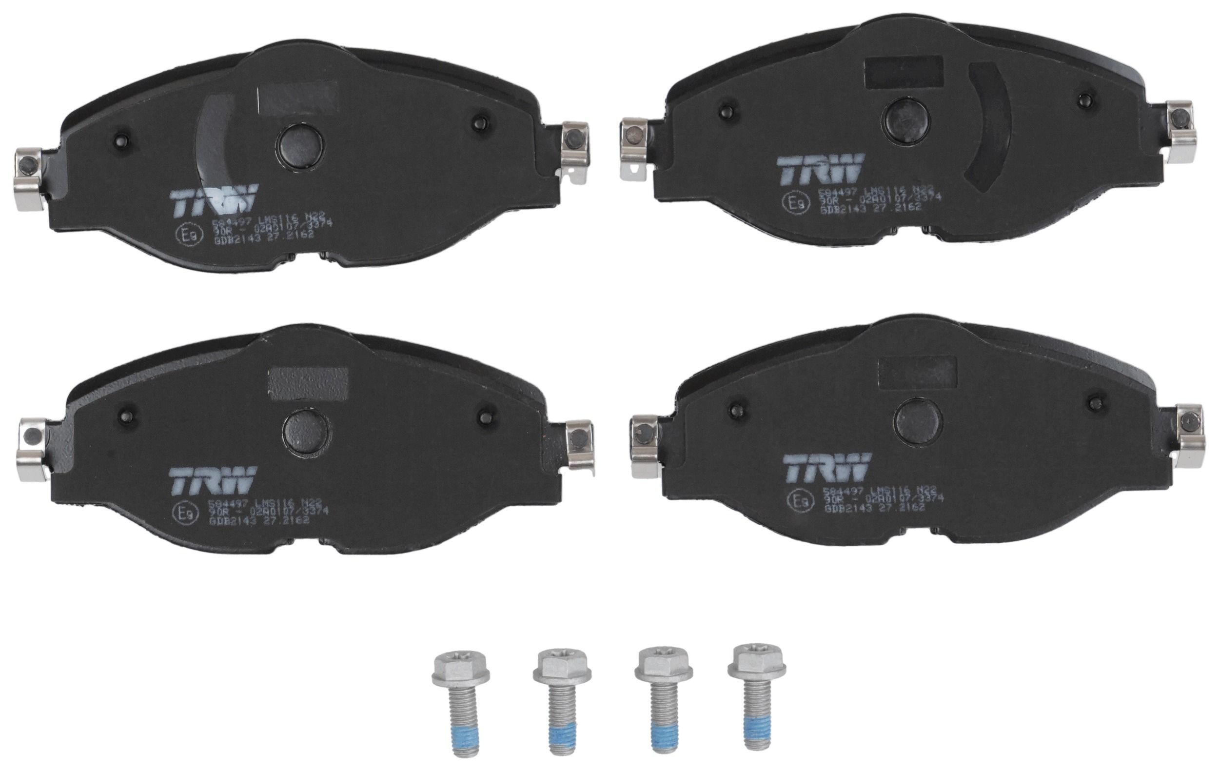 TRW DISC BRAKE PADS - TecDoc 2