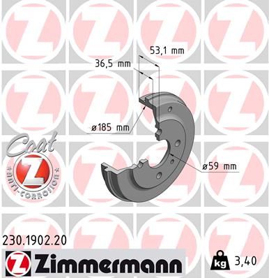 Brake Drum 230.1902.20