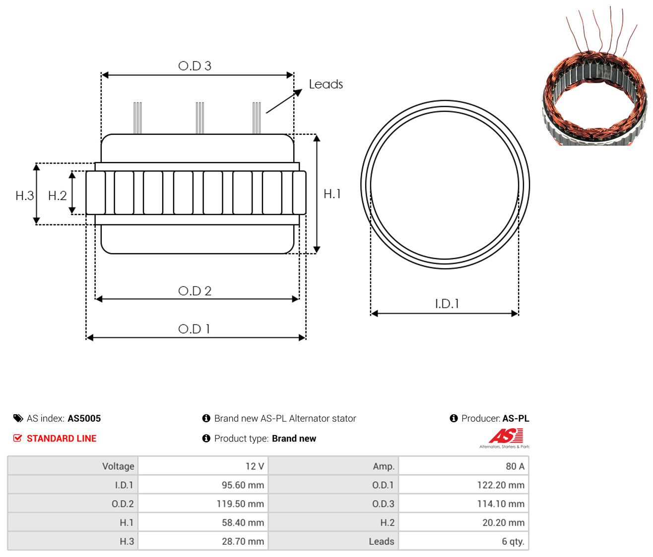 Stator, Generator