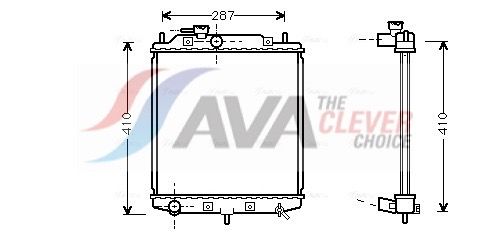 DU2036 AVA QUALITY COOLING ** CLEVER FIT ** hűtő, motorhűtés