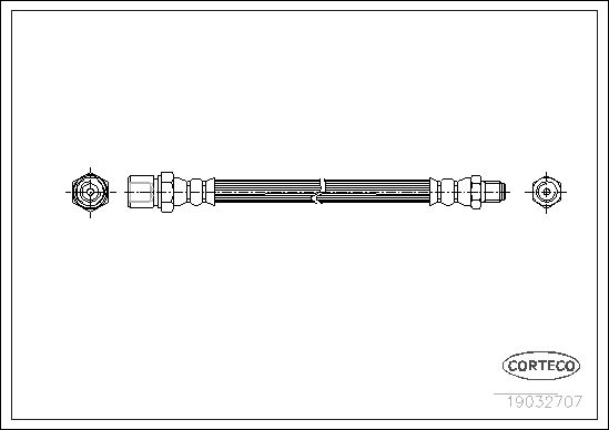 FLEXIBLE DE FREIN SUBARU LEONE I  0705