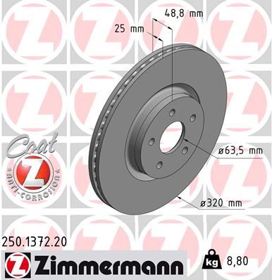 Brake Disc 250.1372.20