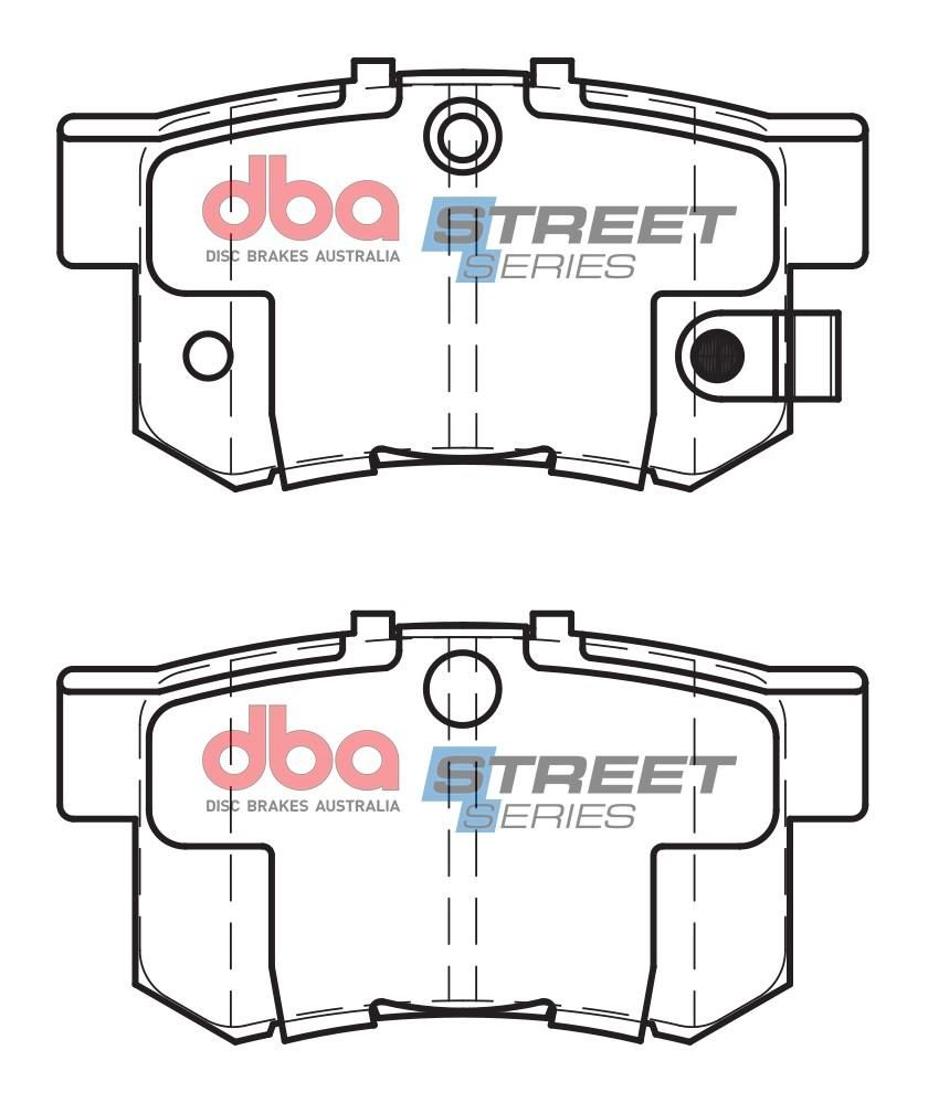 DBA SS STREET SERIES BRAKE PADS [ Honda 1985-2012 R ] - TecDoc Only