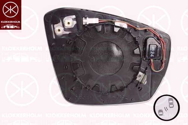 95661065 KH tükör üveg, külső visszapillantó