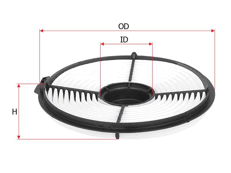 AIR FILTER FITS A448 - TecDoc Only