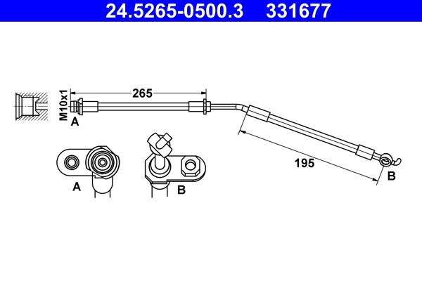 Brake Hose 24.5265-0500.3