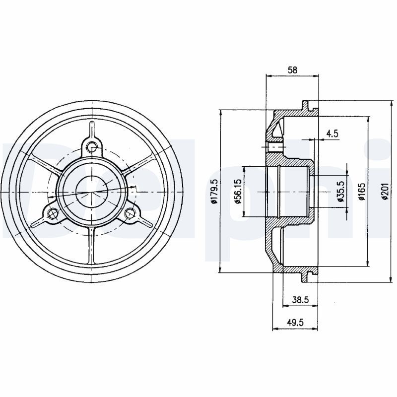 TAMBOUR DE FREIN  0702