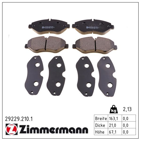 Bremsbelagsatz, Scheibenbremse