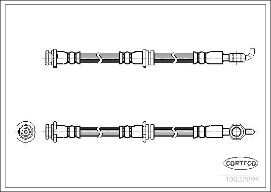 FLEXIBLE DE FREIN NISSAN BLUEBIR  0705