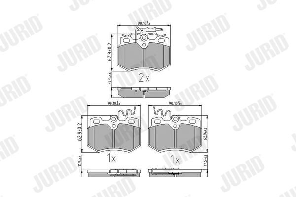 Brake Pad Set, disc brake 571320J