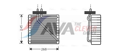 AVA QUALITY COOLING FDV270 - Verdampfer, Klimaanlage