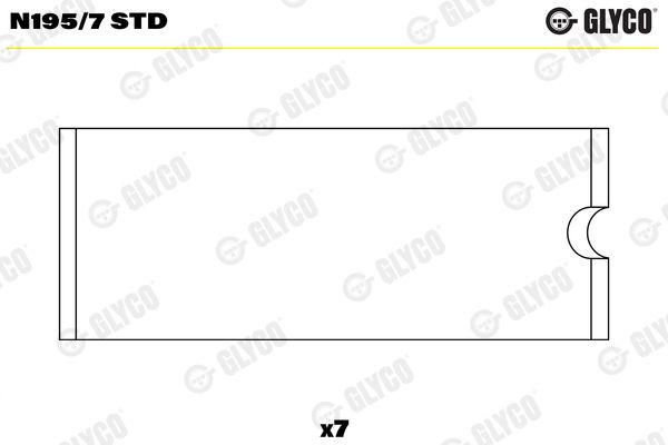 N195/7 STD GLYCO vezérműtengely csapágy