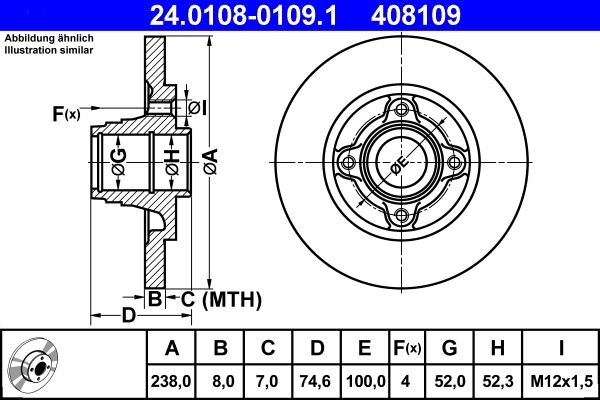 Brake Disc 24.0108-0109.1