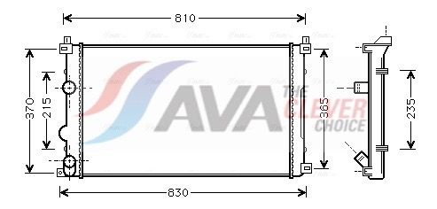 AVA QUALITY COOLING RTA2322 - K&uuml;hler, Motork&uuml;hlung