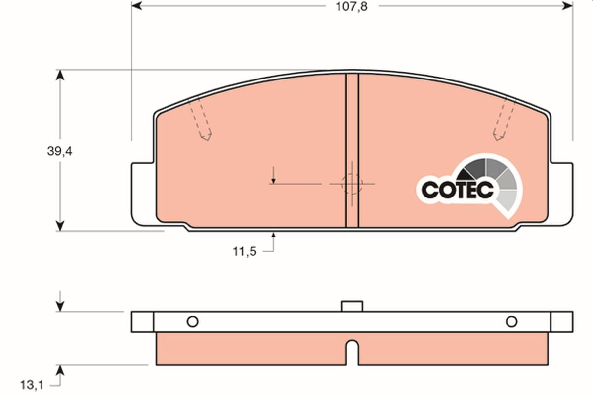 Brake Pad Set, disc brake GDB3088