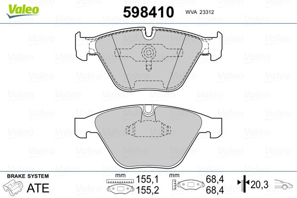 PLAQ FREIN BMW SERIE 5 (E60, E61)  .