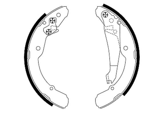 Brake Shoe Set 8DB 355 001-691