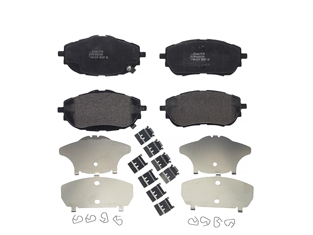 BREMBO P 83 150 - Bremsbelagsatz, Scheibenbremse PRIME LINE