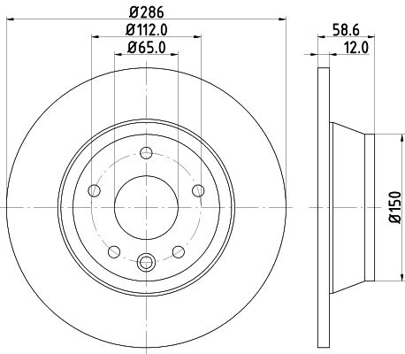 Brake Disc 8DD 355 113-841