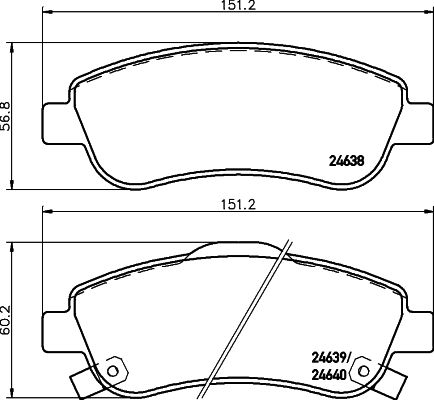 Brake Pad Set, disc brake 8DB 355 013-611