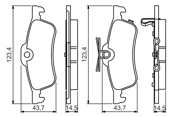 Brake Pad Set, disc brake 0 986 495 359