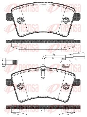 Brake Pad Set, disc brake 1351.01