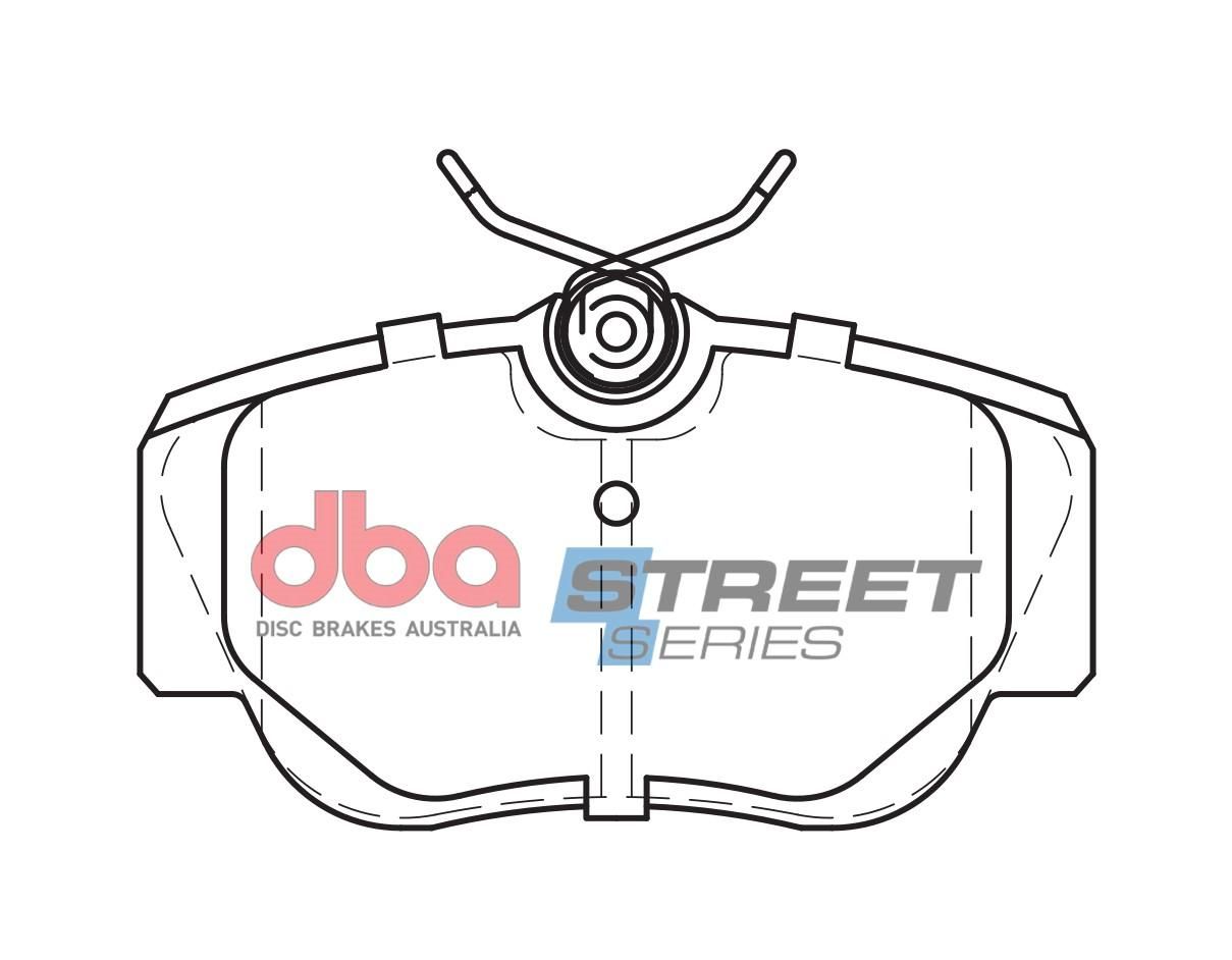 DBA SS STREET SERIES BRAKE PADS [ Mercedes 1982-94 F ](suits wear sensor DBAWS1103 ) - TecDoc Only