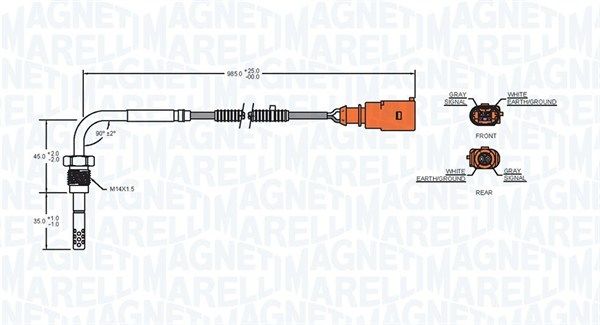 Sensor, Abgastemperatur