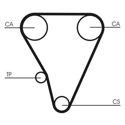 CONTINENTAL CTAM CT555 - Zahnriemen