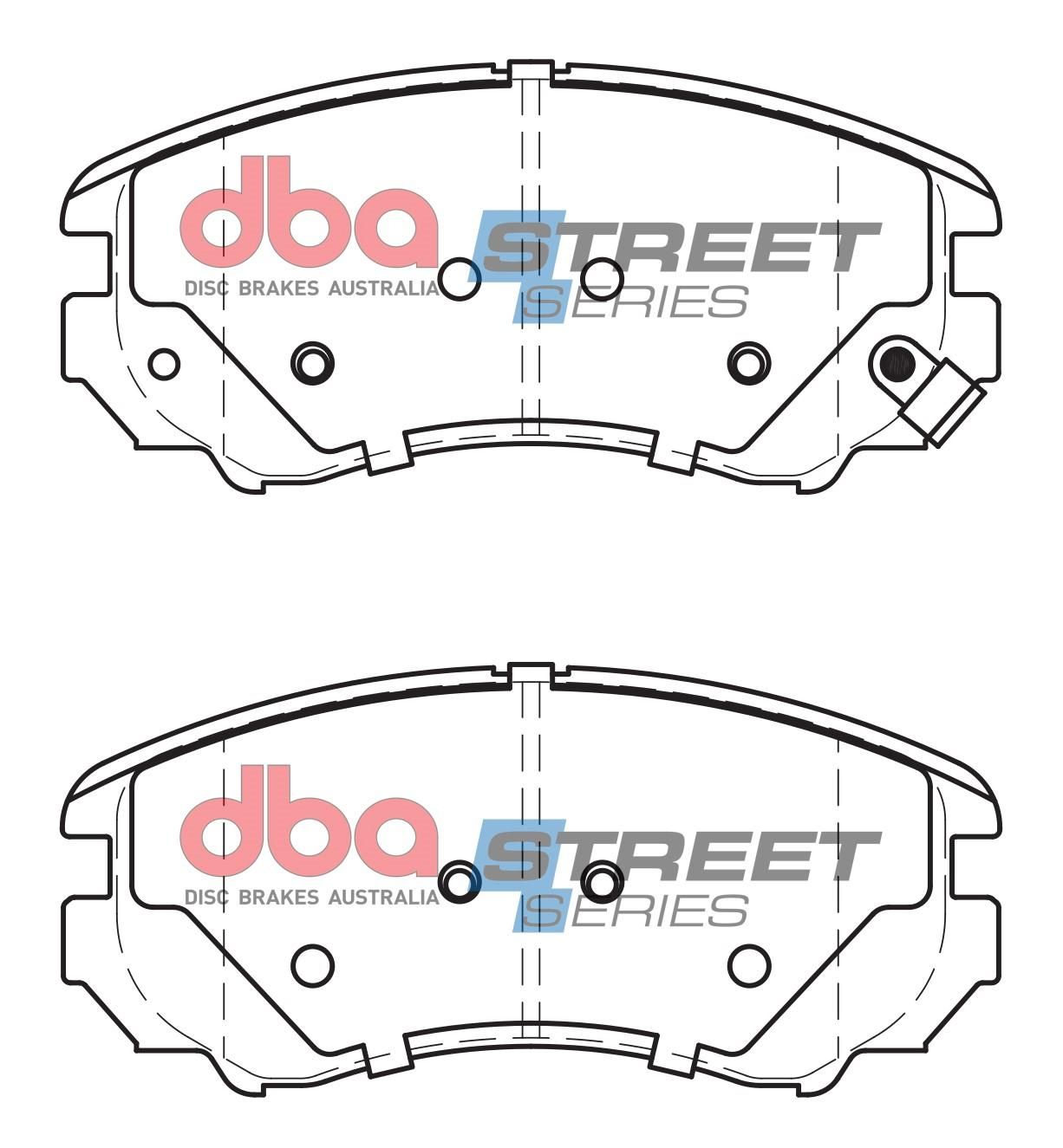 DBA SS STREET SERIES BRAKE PADS [ Hyundai 2005-2014 F ] - TecDoc Only