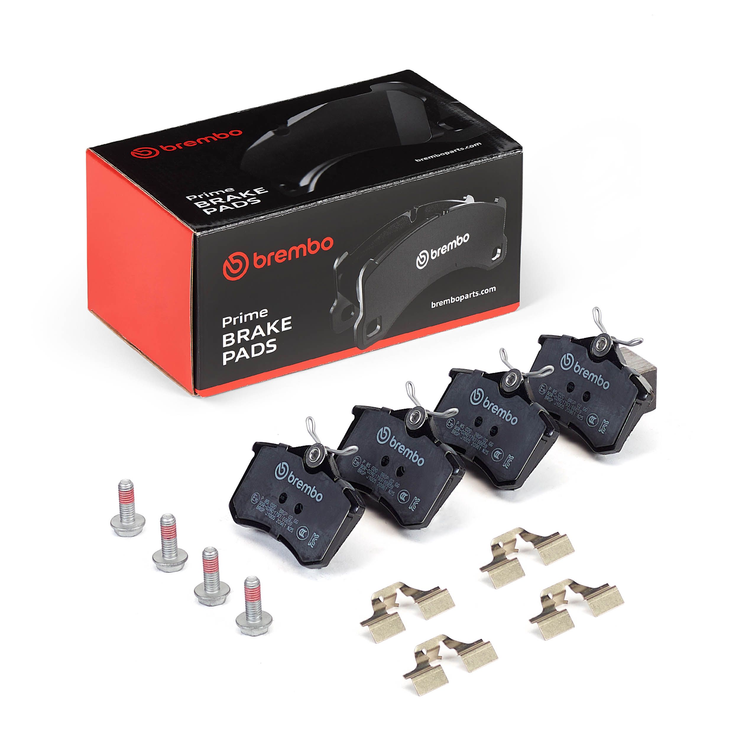 BREMBO P 85 020 - Bremsbelagsatz, Scheibenbremse PRIME LINE