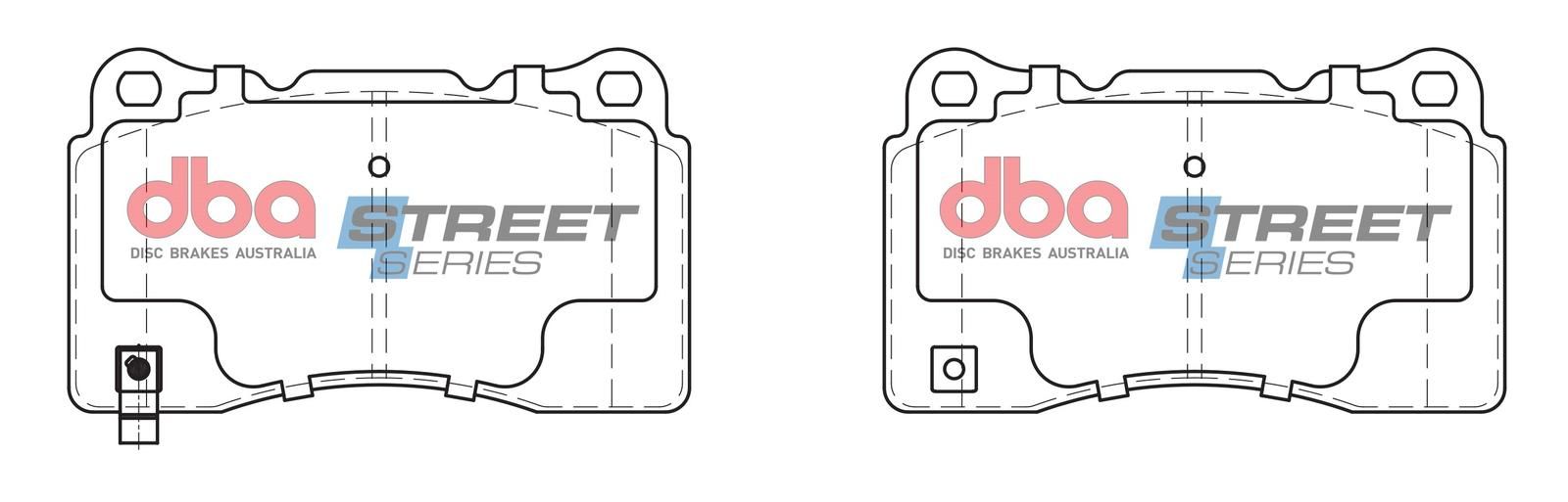 DBA SS STREET SERIES BRAKE PADS [ Holden/Mitsubishi/Subaru & Volvo 1998-2014 F Brembo Caliper ] - TecDoc Only