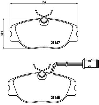 Brake Pad Set, disc brake P 23 041