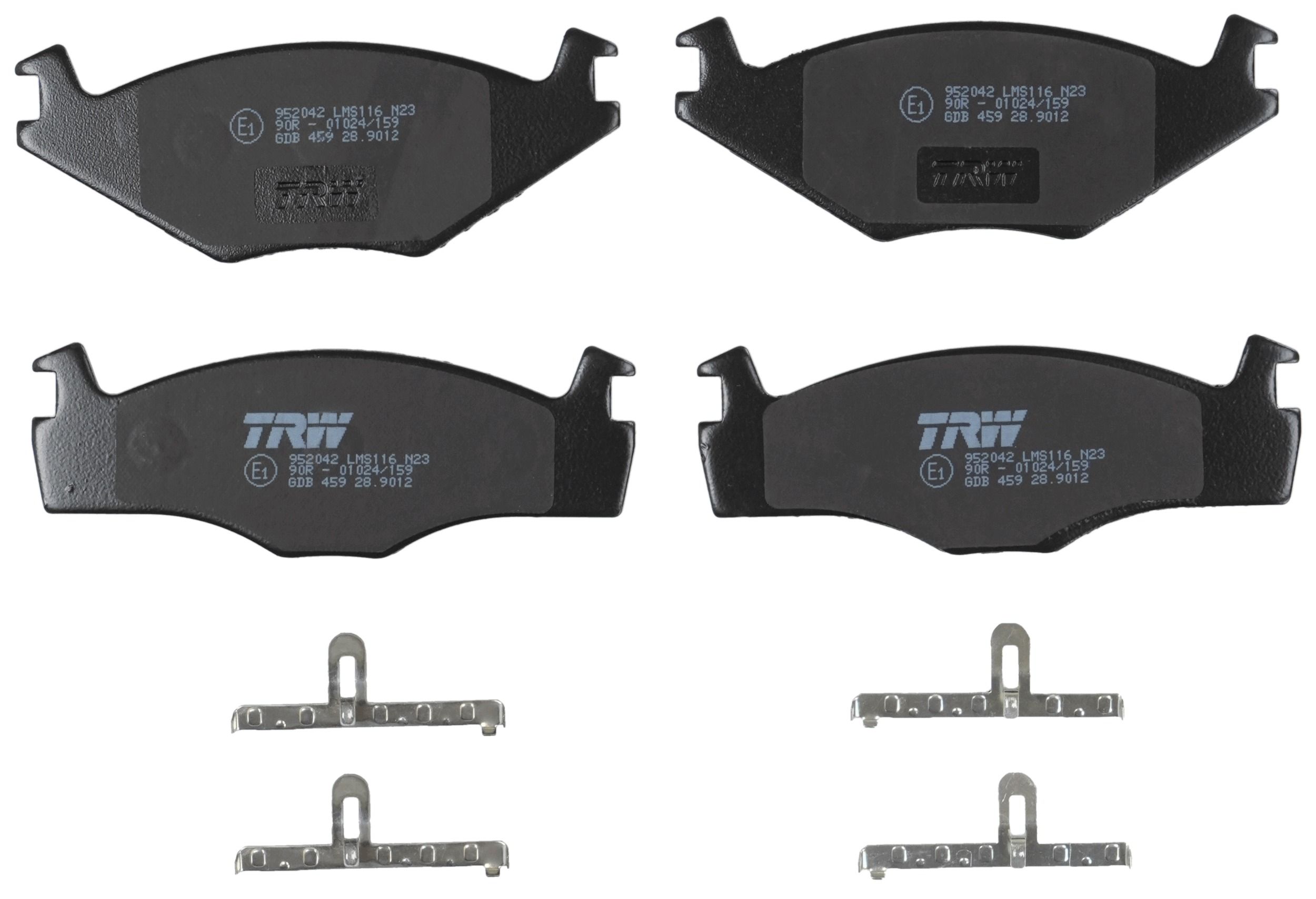 TRW DISC BRAKE PADS - TecDoc 2
