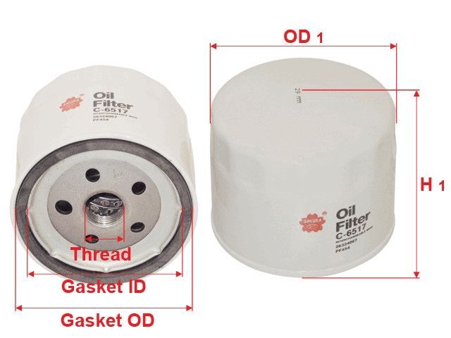 OIL FILTER FITS P550507 - TecDoc Only