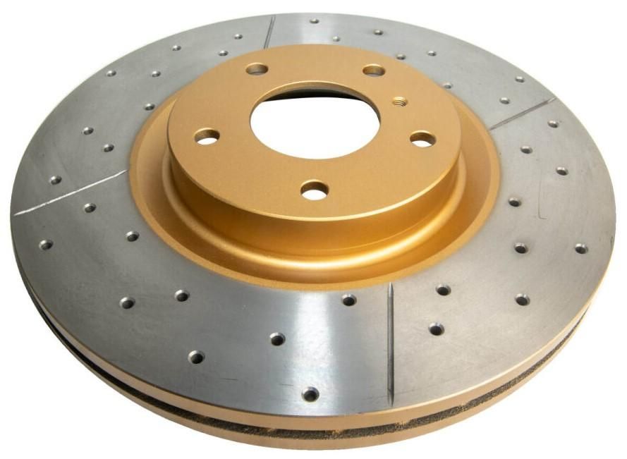 Street Gold Cross-drill/slotted KP [ Nissan 350Z 05-> F ] - TecDoc 1