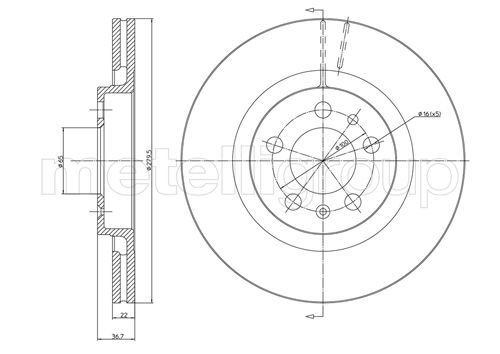 Brake Disc 800-391C