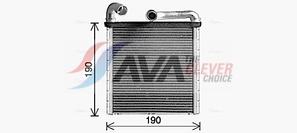 AVA Deutschland VN6424 Wärmetauscher, Innenraumheizung