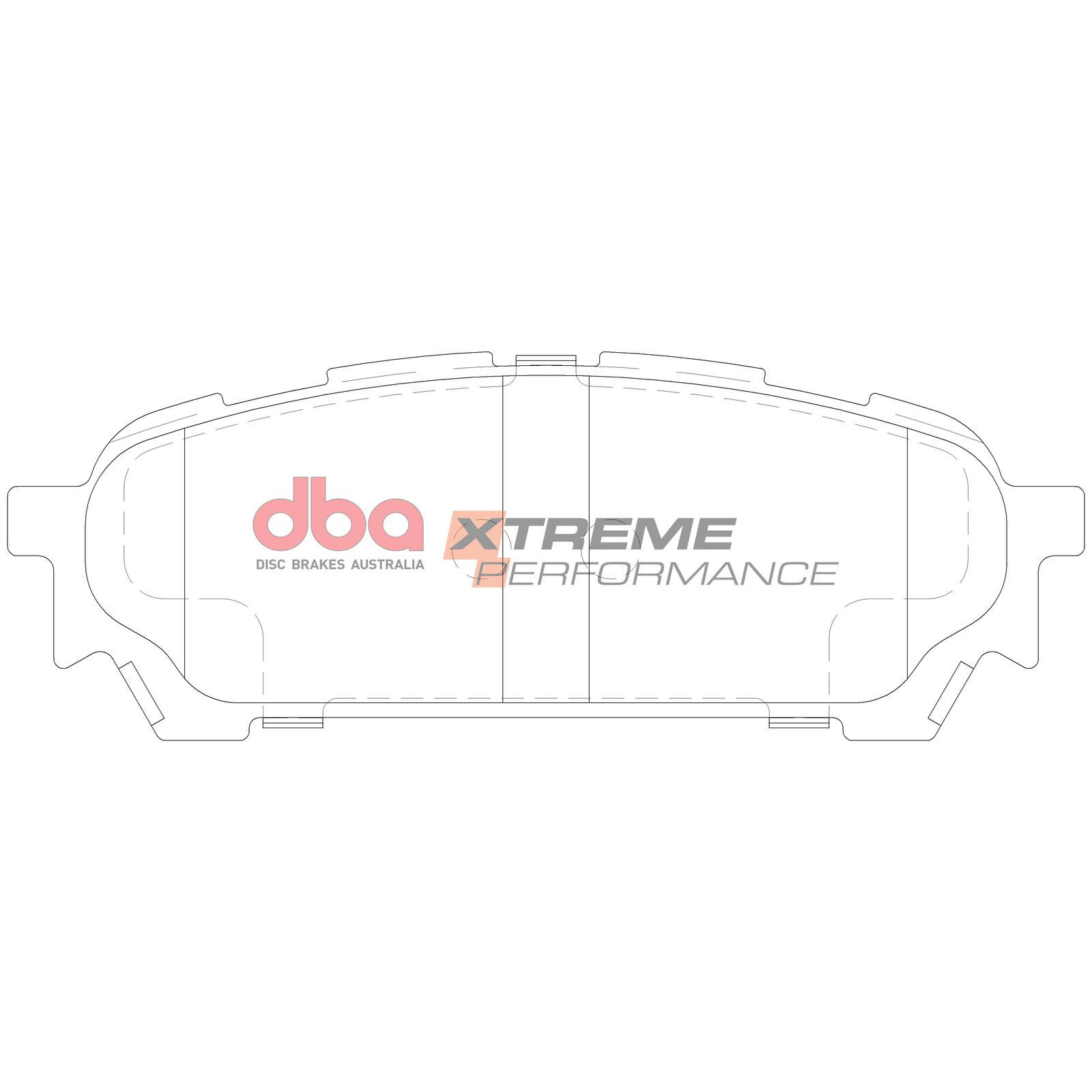 DBA XP XTREME PERFORMANCE BRAKE PADS [ Subaru 2003-2009 R ] - TecDoc Only
