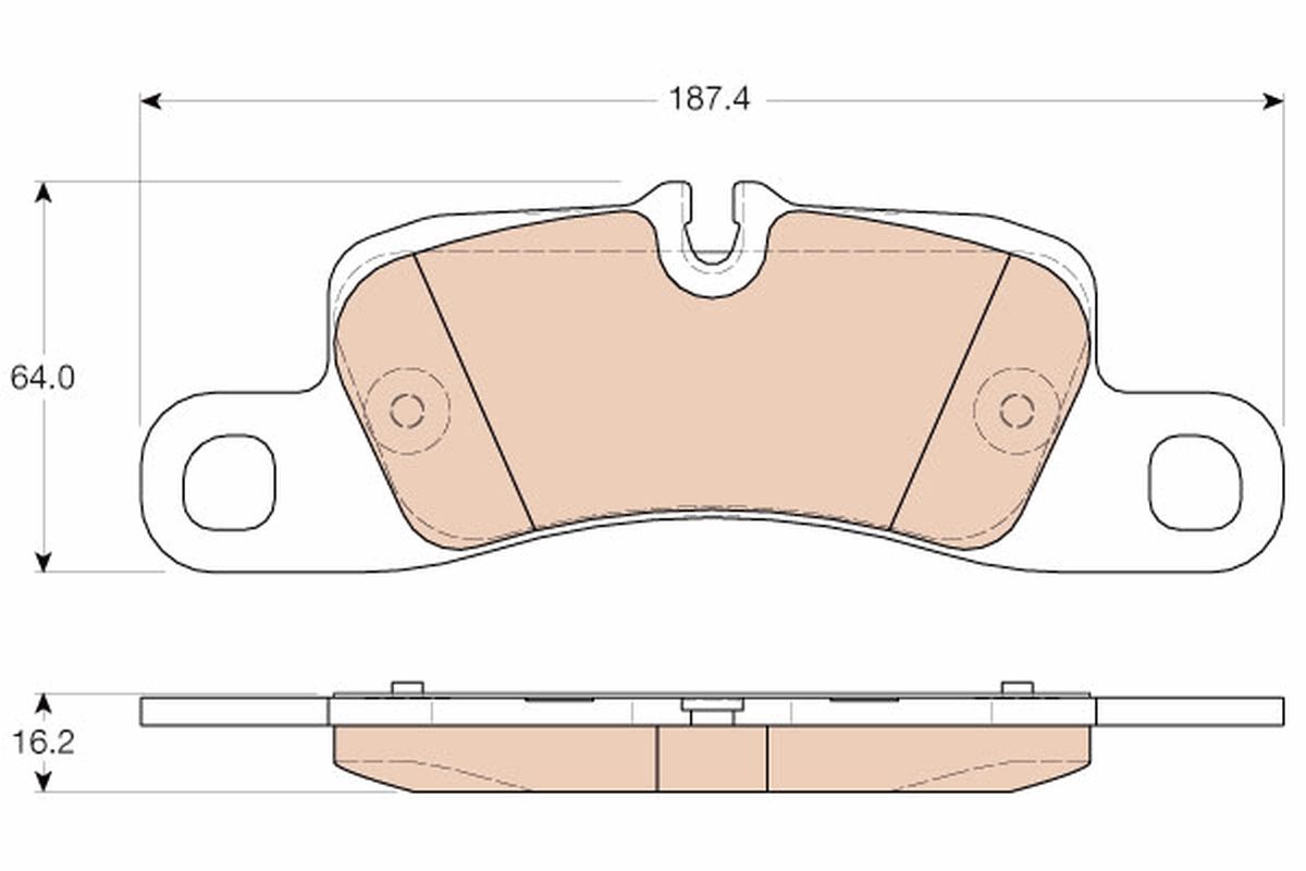 Brake Pad Set, disc brake GDB1962